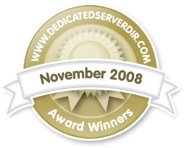 November 2008 - Reseller Hosting Award Winner
